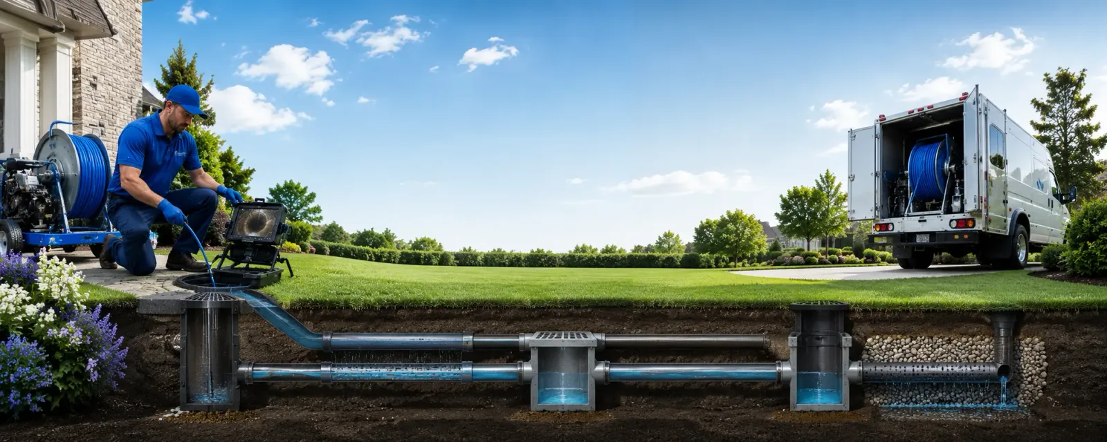 Outdoor drain cleaning information for Coventry, CT